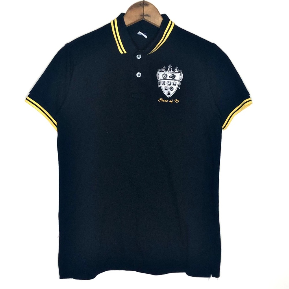Vintage Made in USA Class of ‘95 Black Polo Shirt